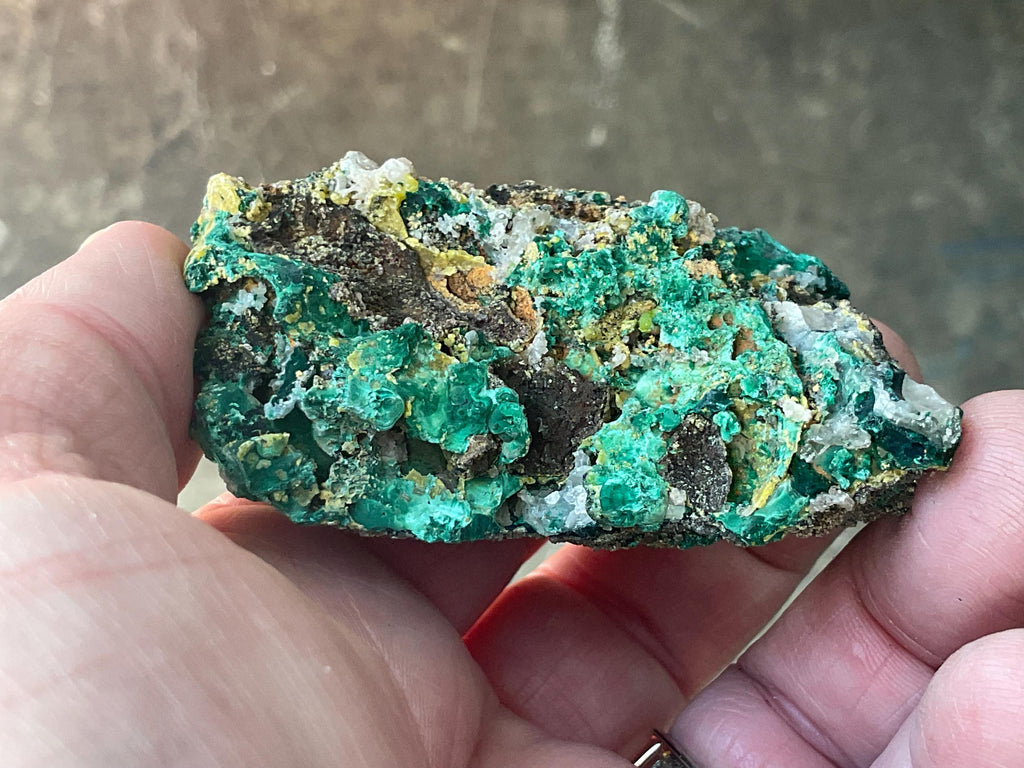 140g Australian Malachite, Cerussite and Pyromorphite Specimen 8B from Rum Jungle
