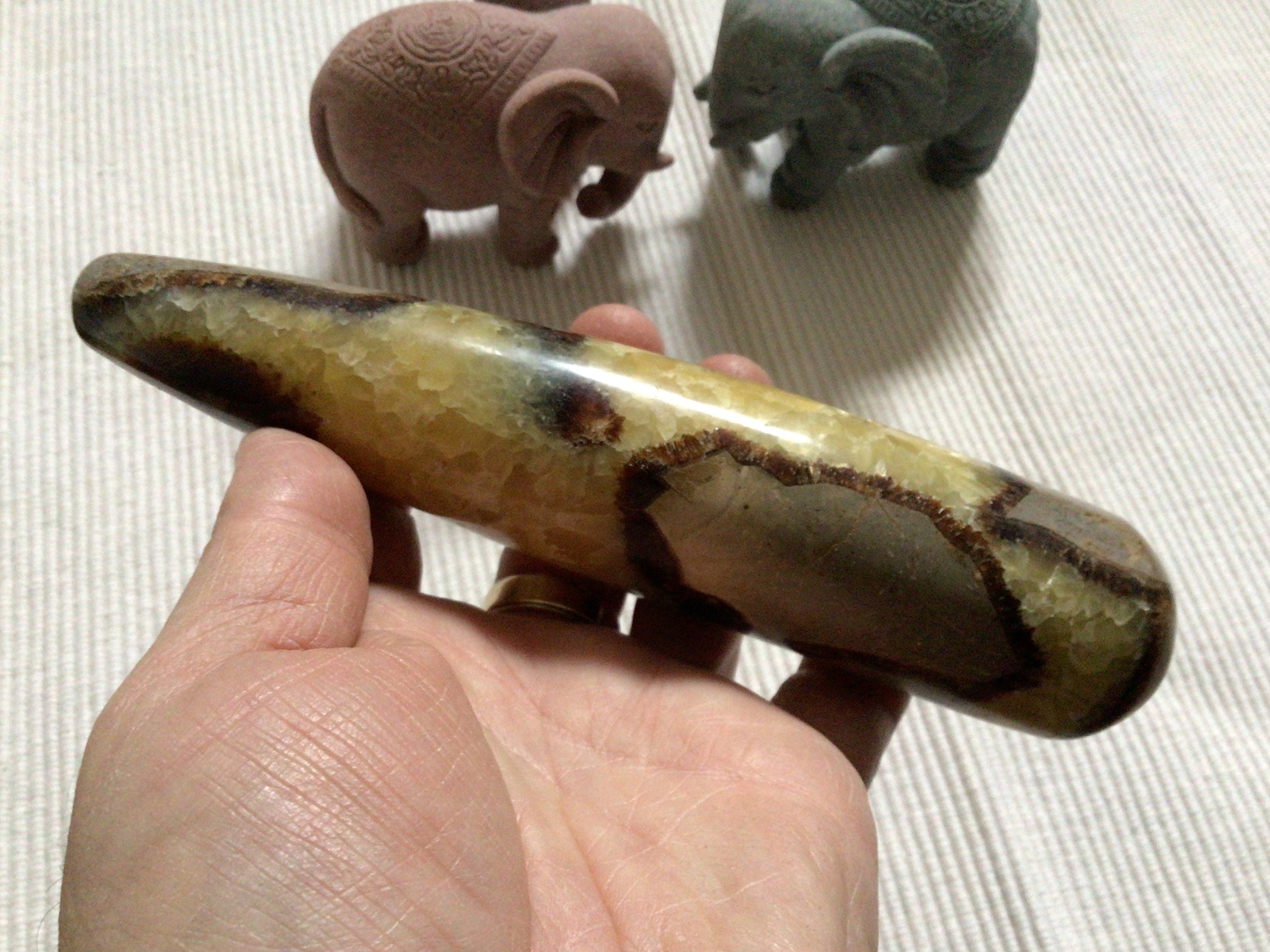 389g Madagascan Septarian Large Massage Wand C
