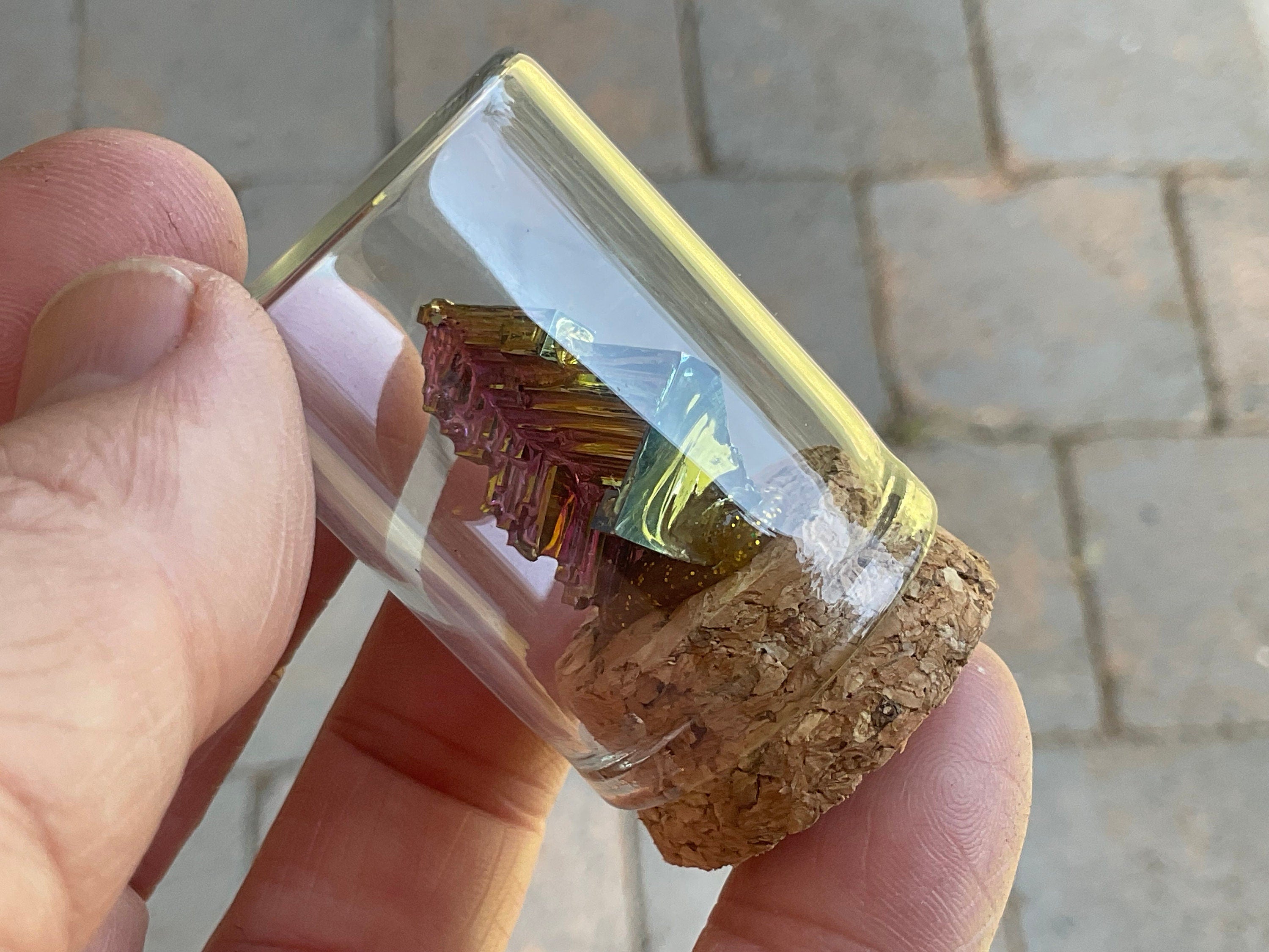 Bismuth Specimen Display Bottle 1B
