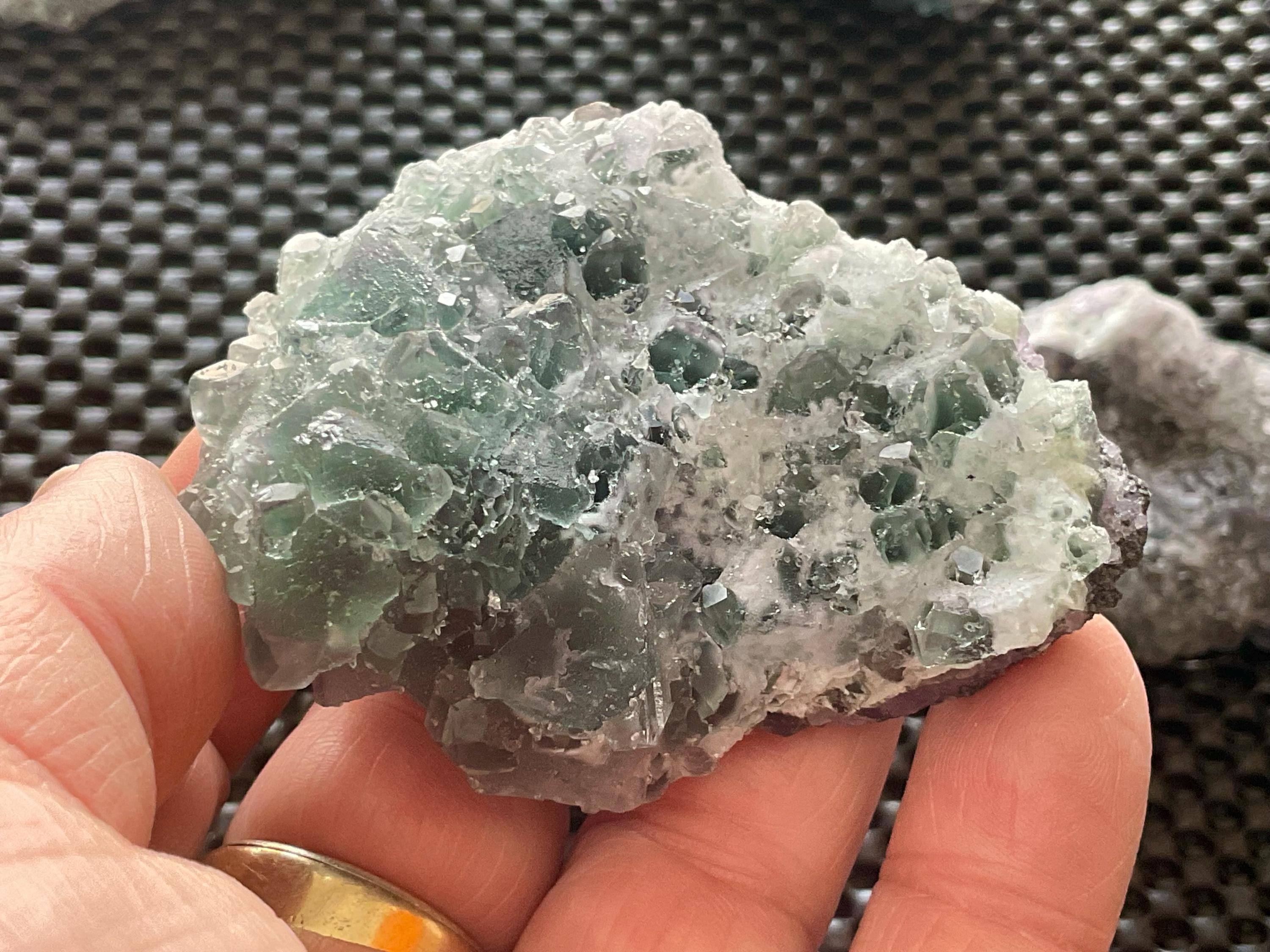 110g Purple/Green Chinese Sugar Fluorite Specimen 7A