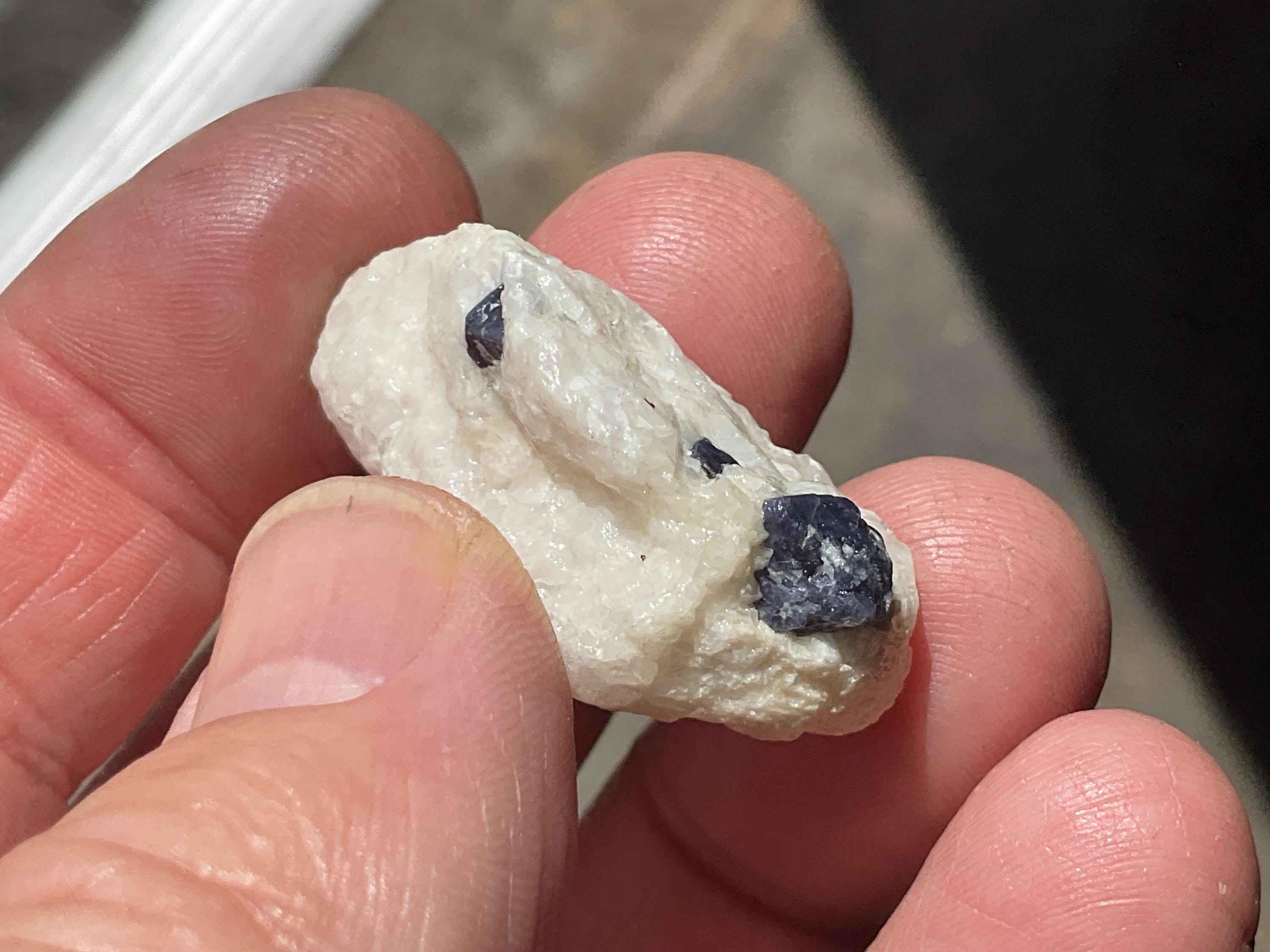 12g Natural Blue Spinel and Mica on Matrix from Pakistan Specimen 4