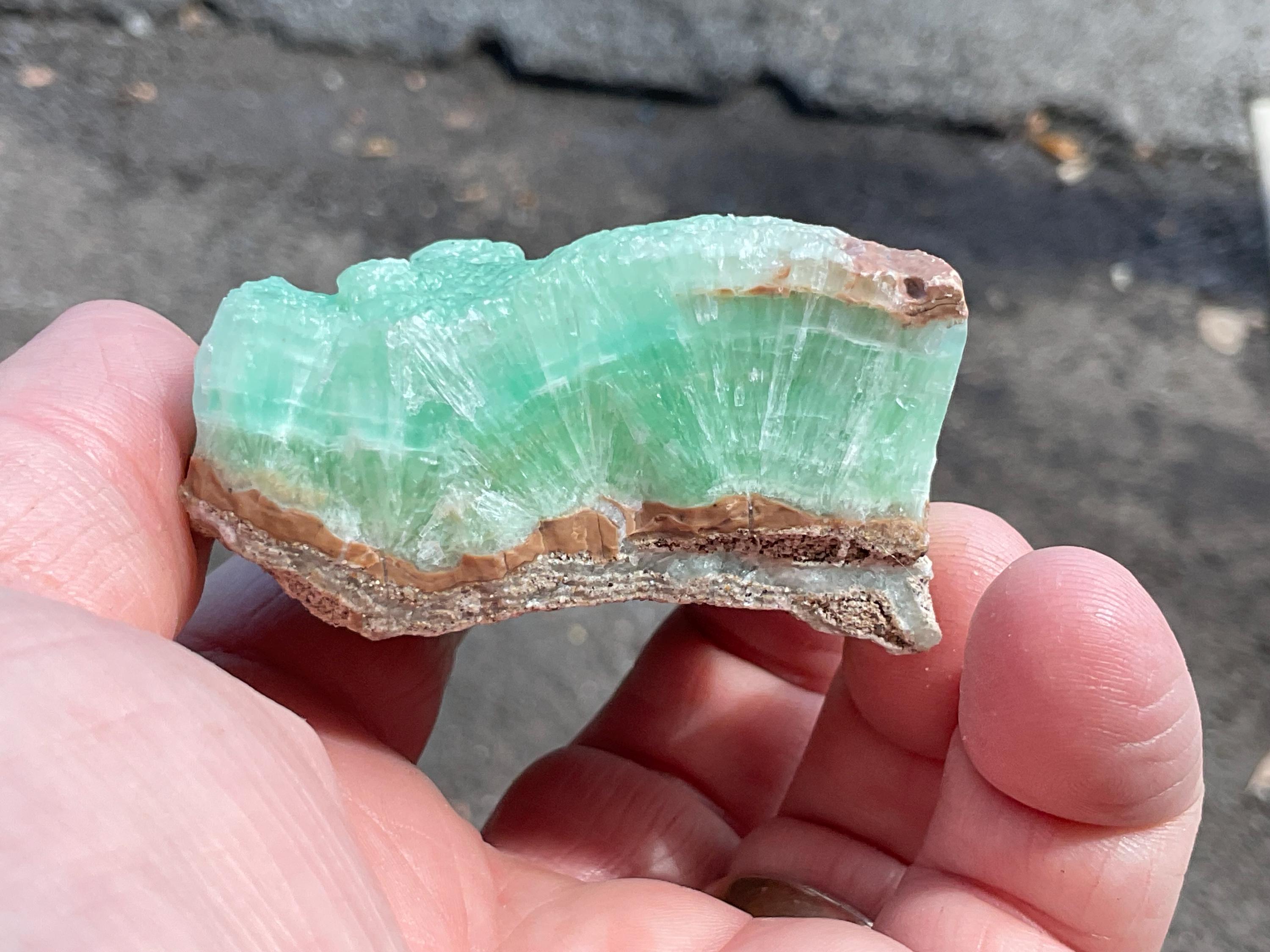 168g Green Aragonite Specimen 3B