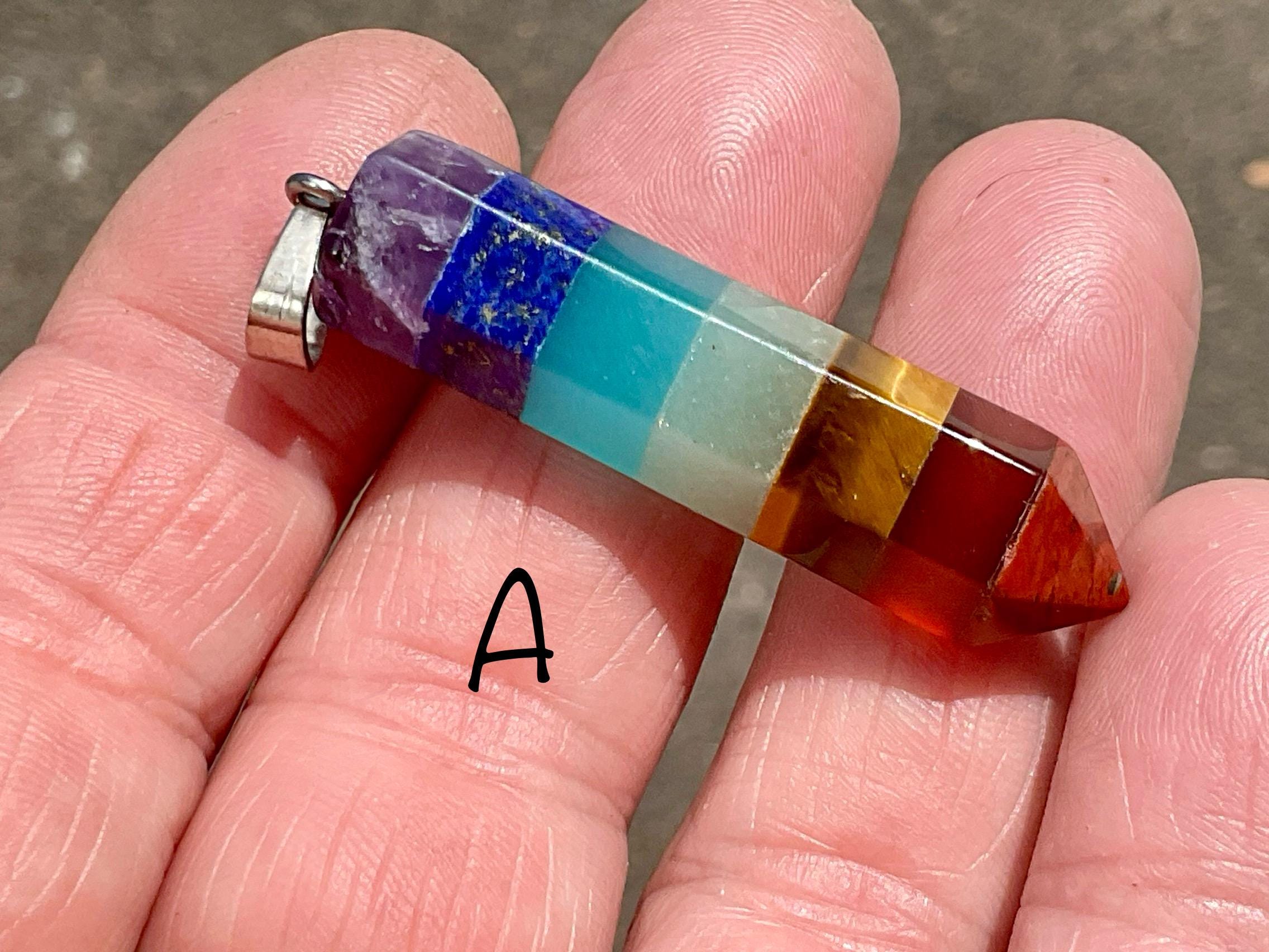 7 Chakra Stone Pendant A