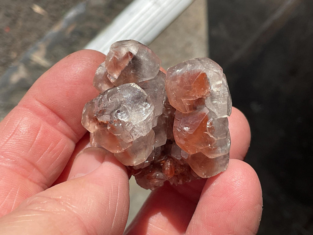 40g “Red Pagoda” Calcite Specimen from Hubei, China