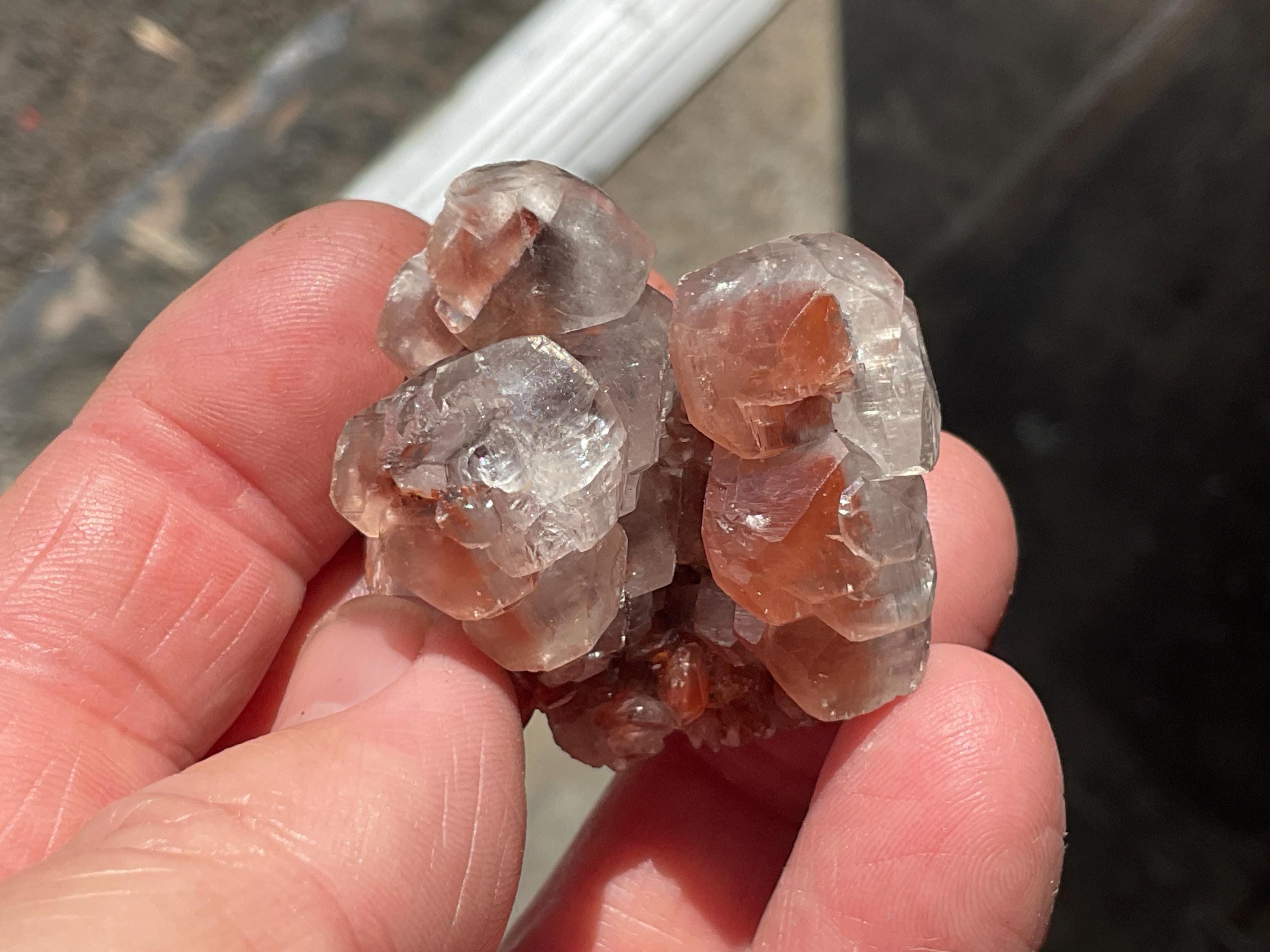 40g “Red Pagoda” Calcite Specimen from Hubei, China