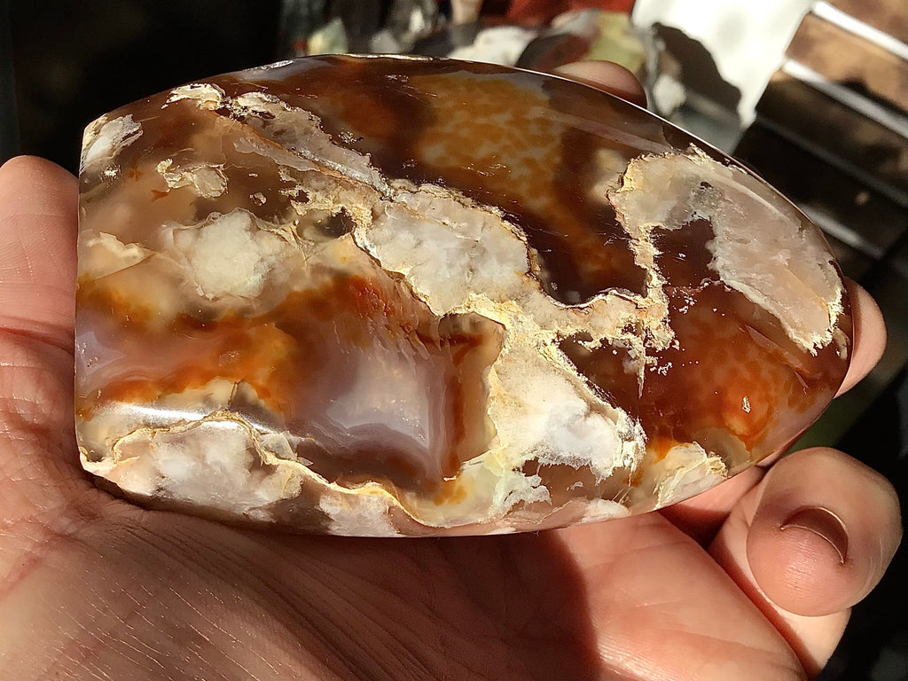 313g Flower Agate Freeform 3B