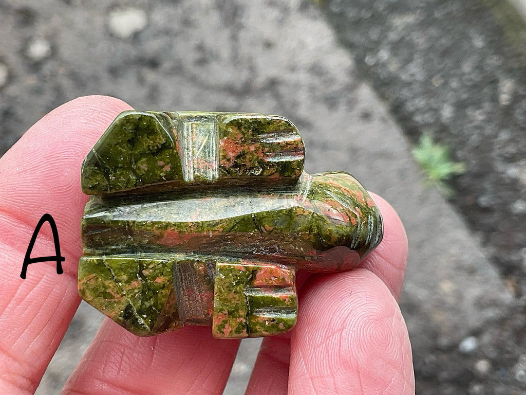 Unakite Small Carved Turtle Group 1