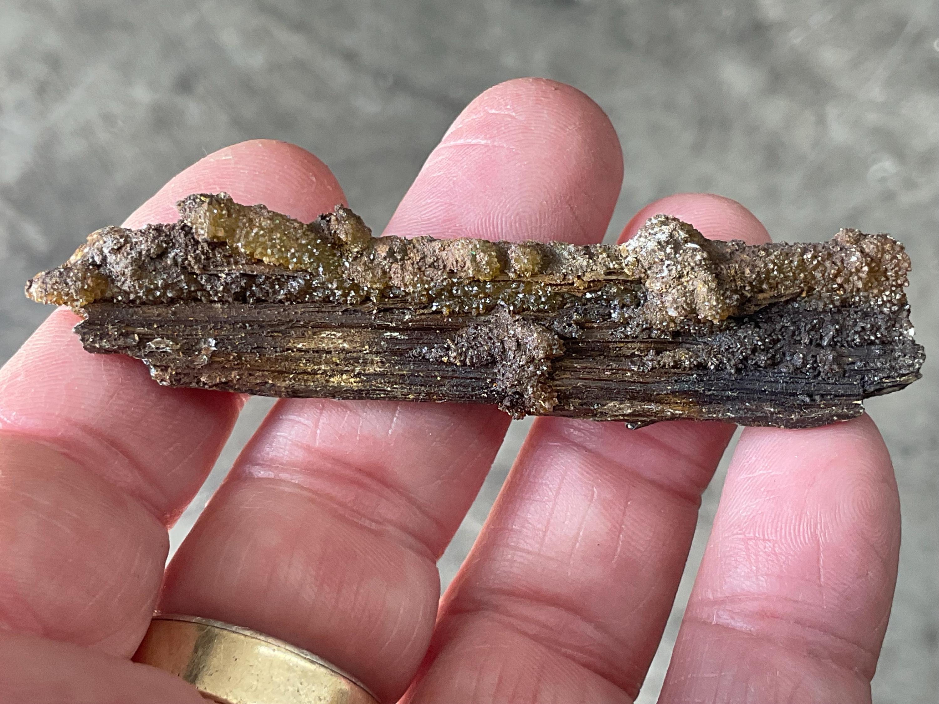 18g Stibiconite with Druzy Quartz Specimen 1C from Hunan, China