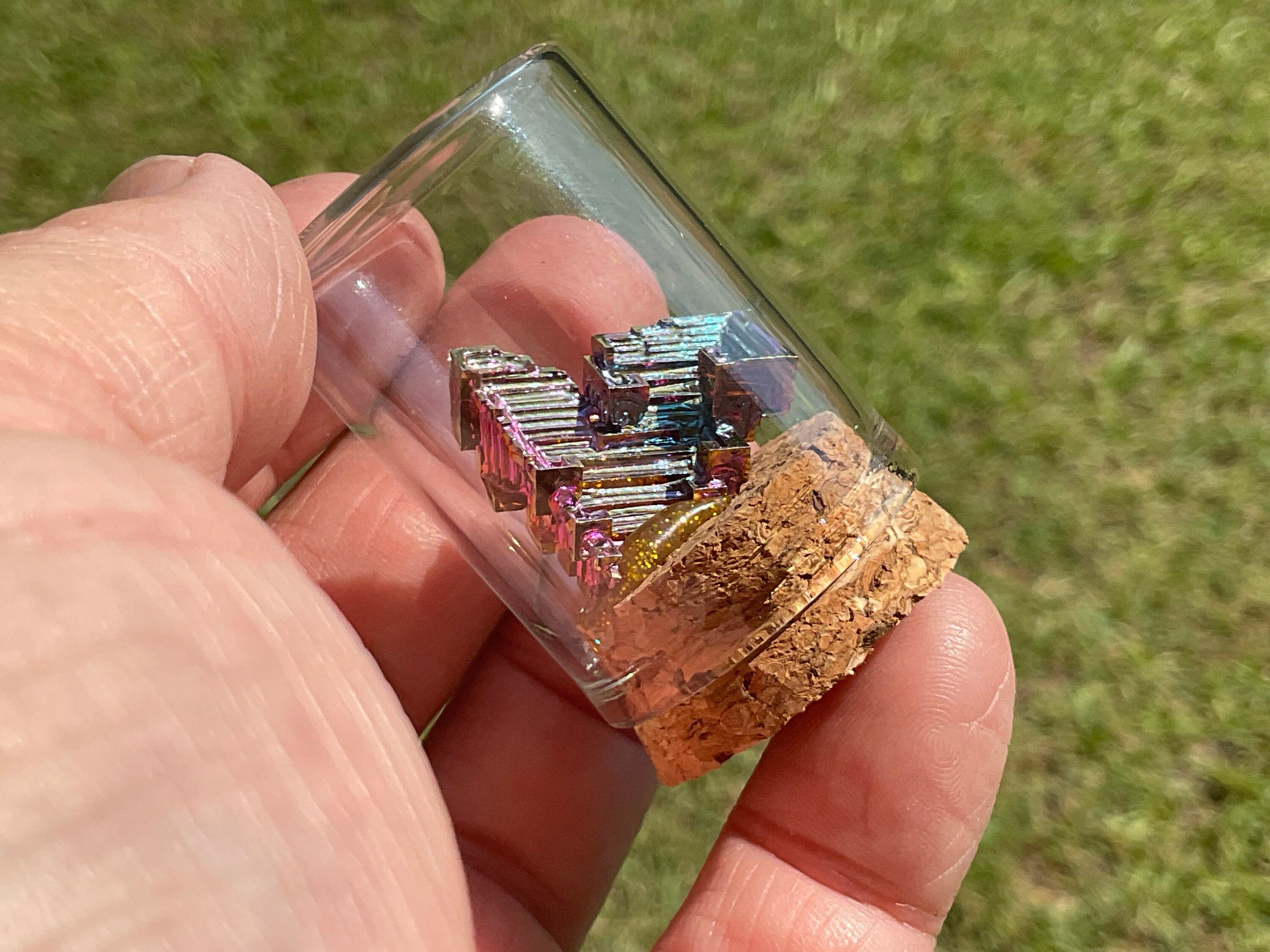 Bismuth Specimen Display Bottle 3A