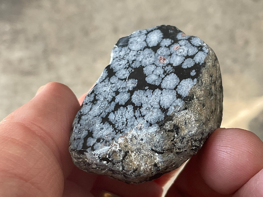 52g Snowflake Obsidian One Side Polished Piece A