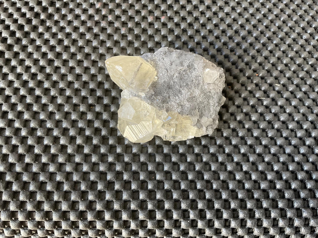 88g Champagne Diamond Calcite on Sphalerite/Quartz Specimen from Fujian, China