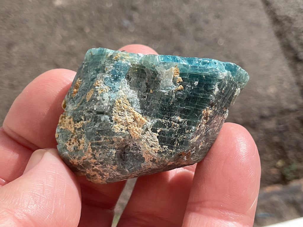 64g Natural Blue Apatite Crystal A