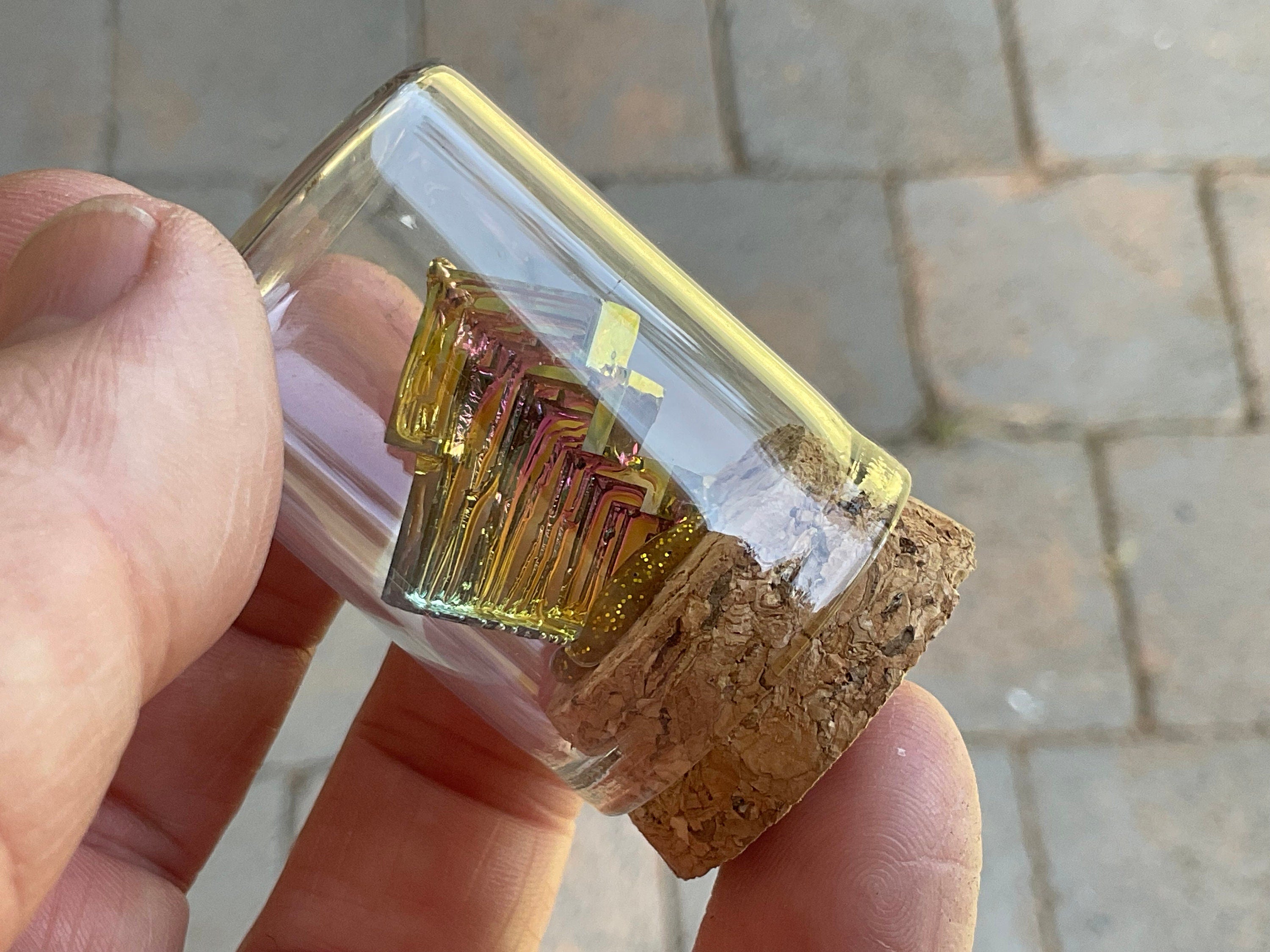 Bismuth Specimen Display Bottle 1B
