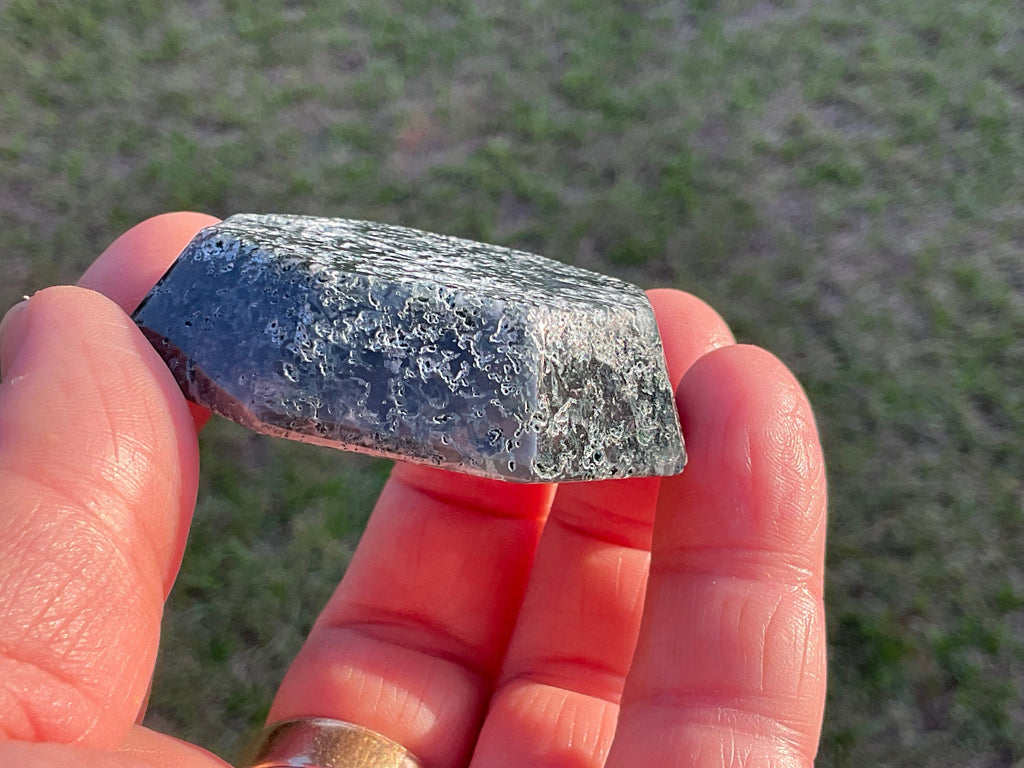53g Moss Agate Trinket Bowl 5A