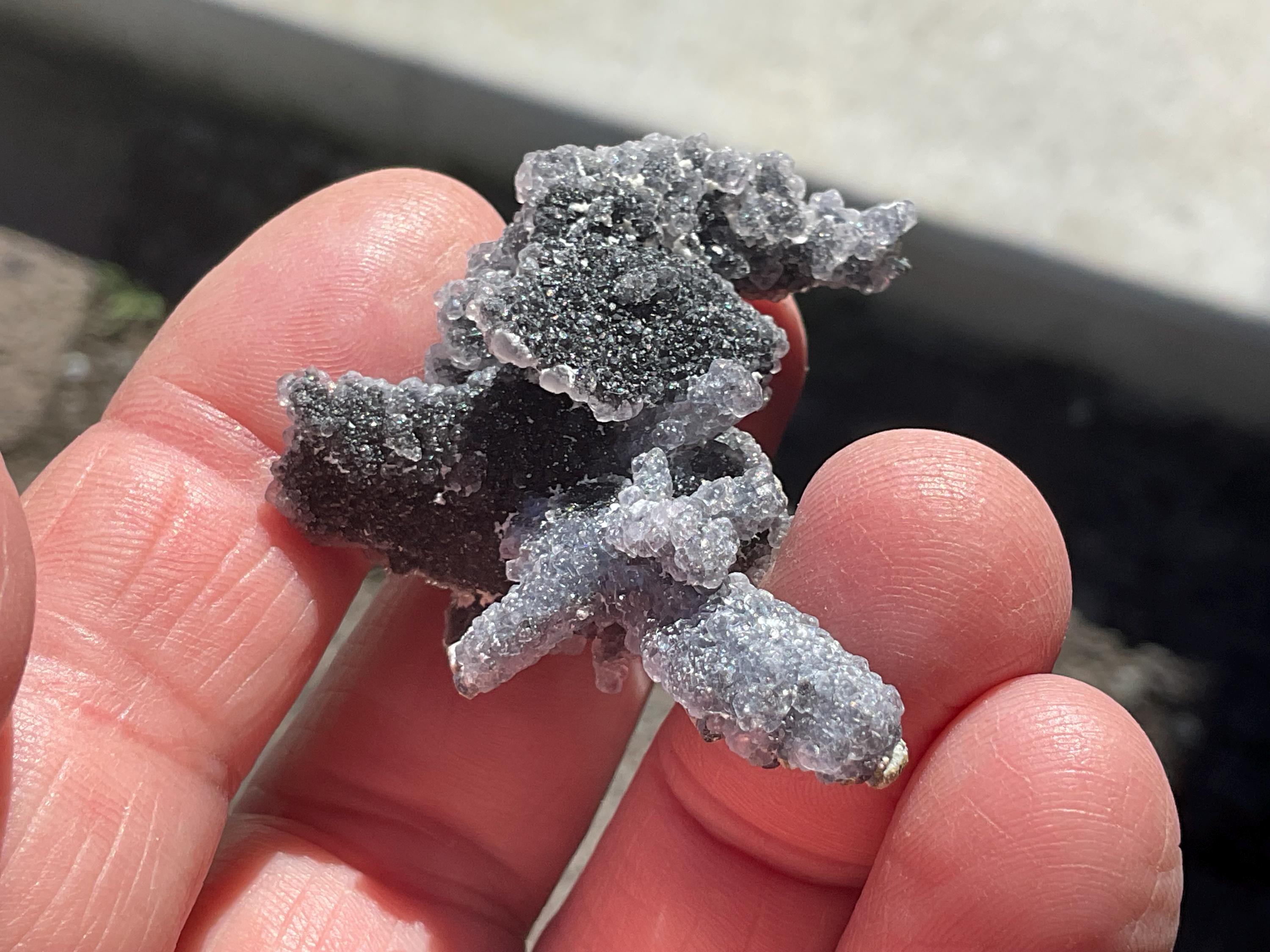 14g Fluorite on Stibnite Specimen 2A from Jiangxi, China