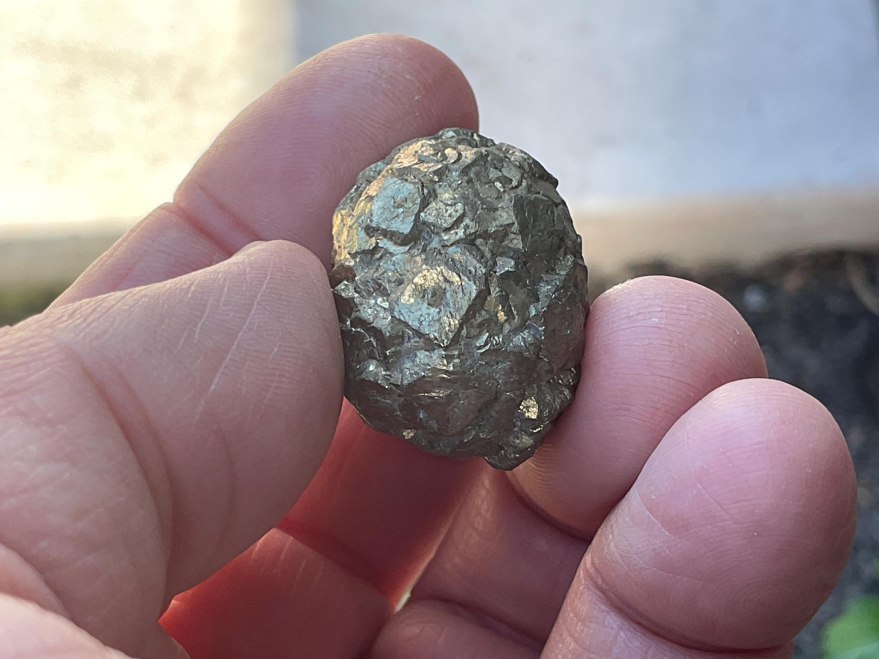 32g Natural Indonesian Pyrite after Marcasite Nodule 2B