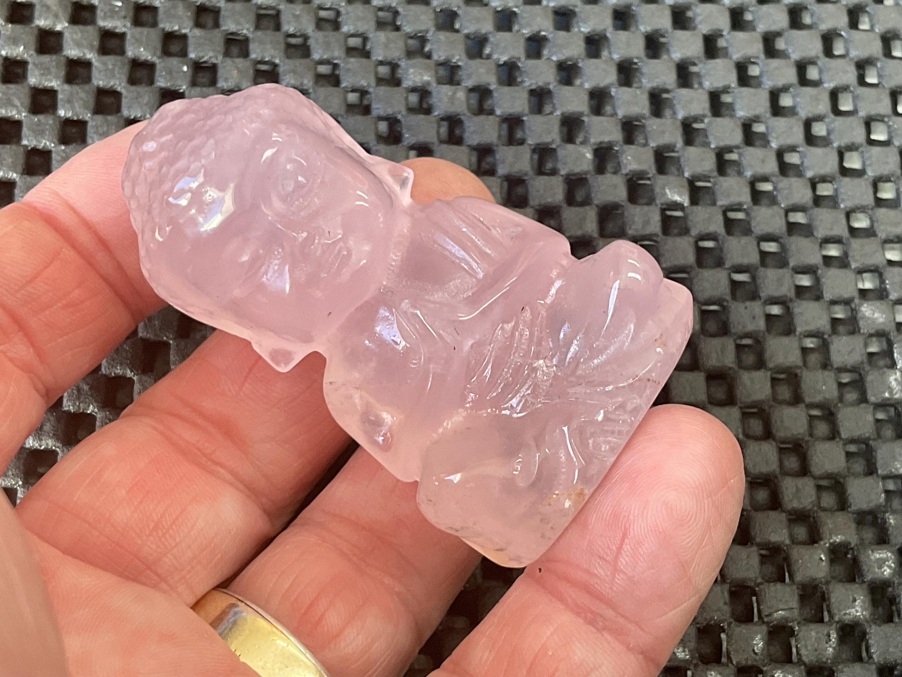 70g Rose Quartz Buddha Statue A