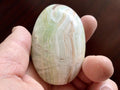 108g Pistachio Calcite Palmstone 3D