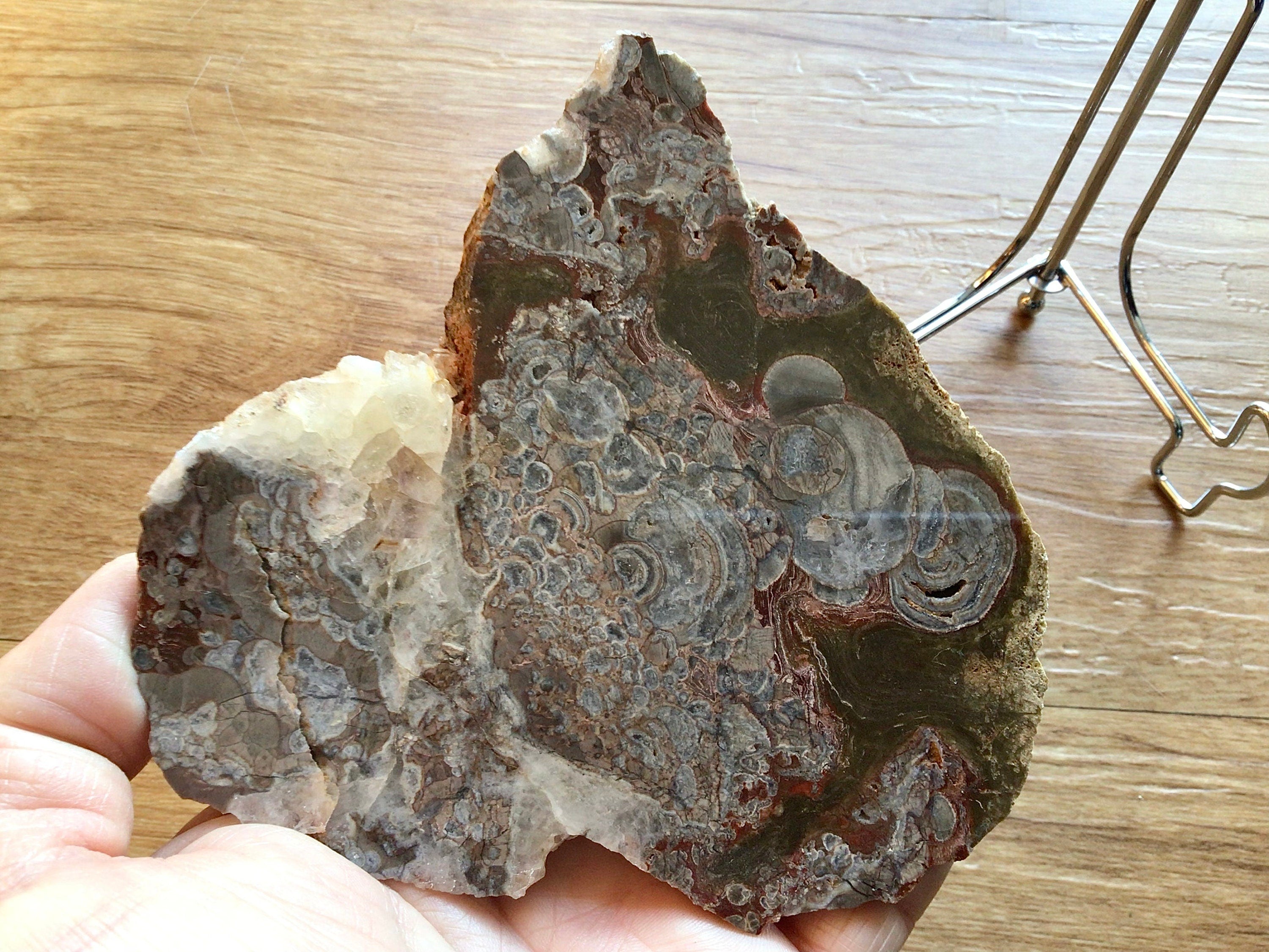 322g Polished Utah Rhyolite Slab A