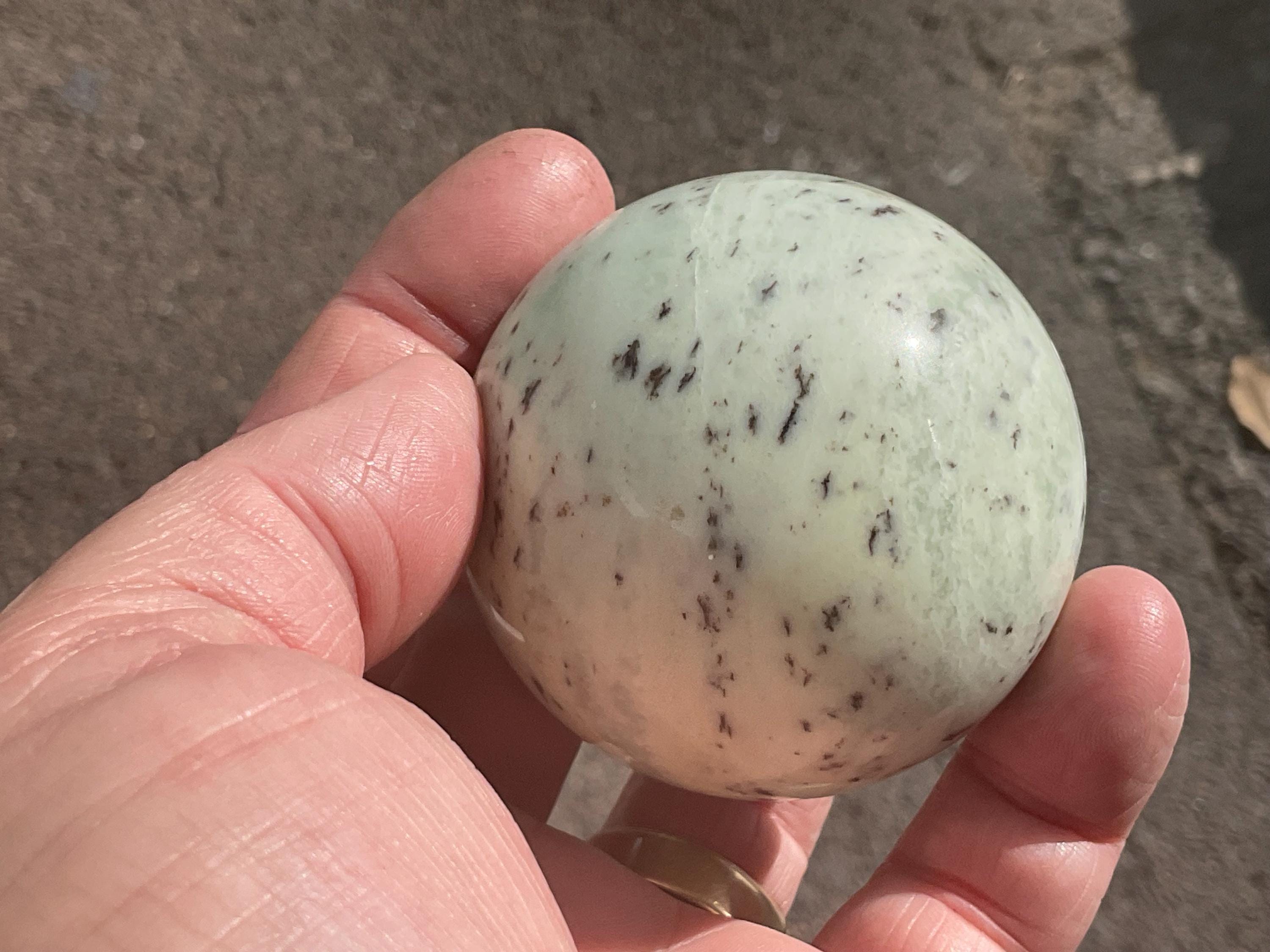 266g Chinese Dendritic Jasper/Siltstone Sphere A