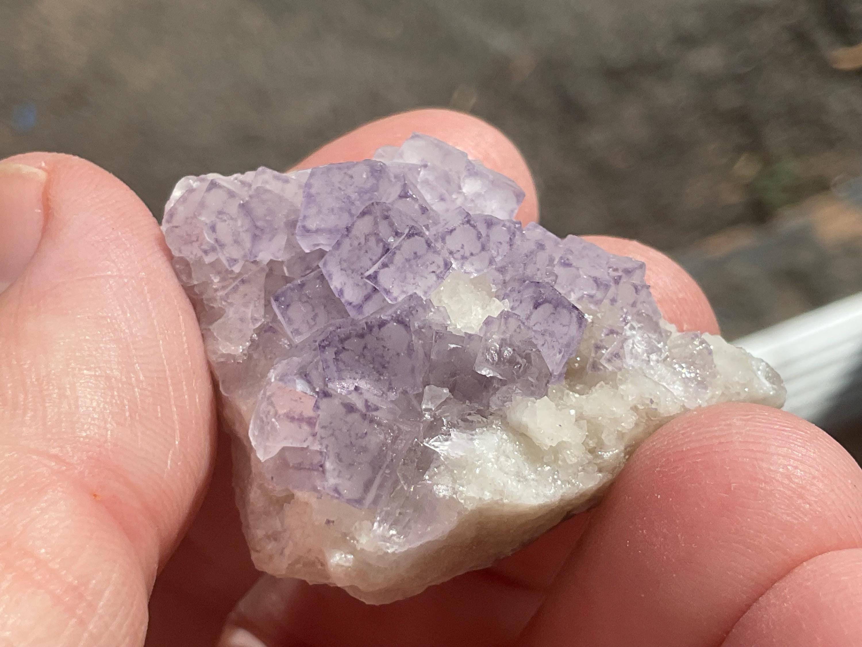 22g Lavender “QR Code” Fluorite Specimen 2B