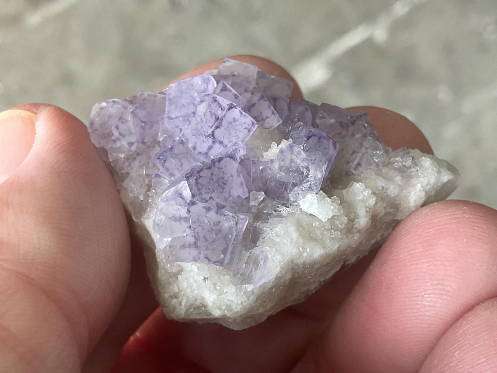 22g Lavender “QR Code” Fluorite Specimen 2B
