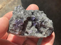76g Blue/Purple Fluorite in Quartz Specimen 1C from Fujian, China