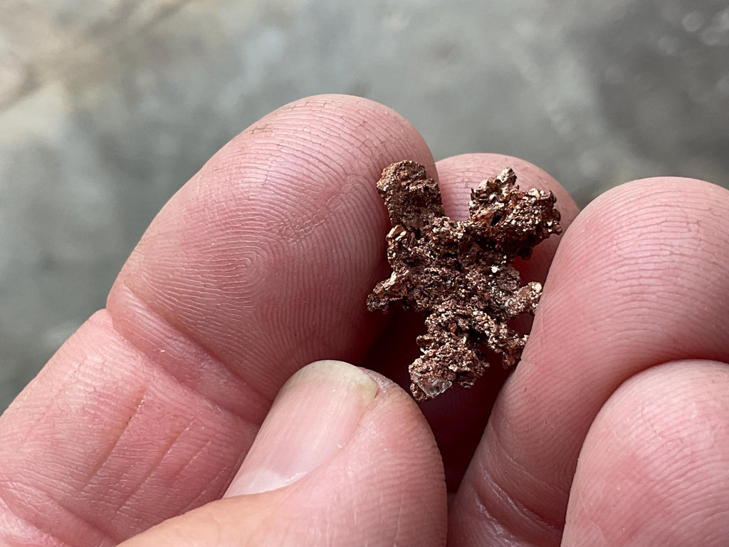 2g Native Copper Specimen 1C from the Red Dome Mine Australia