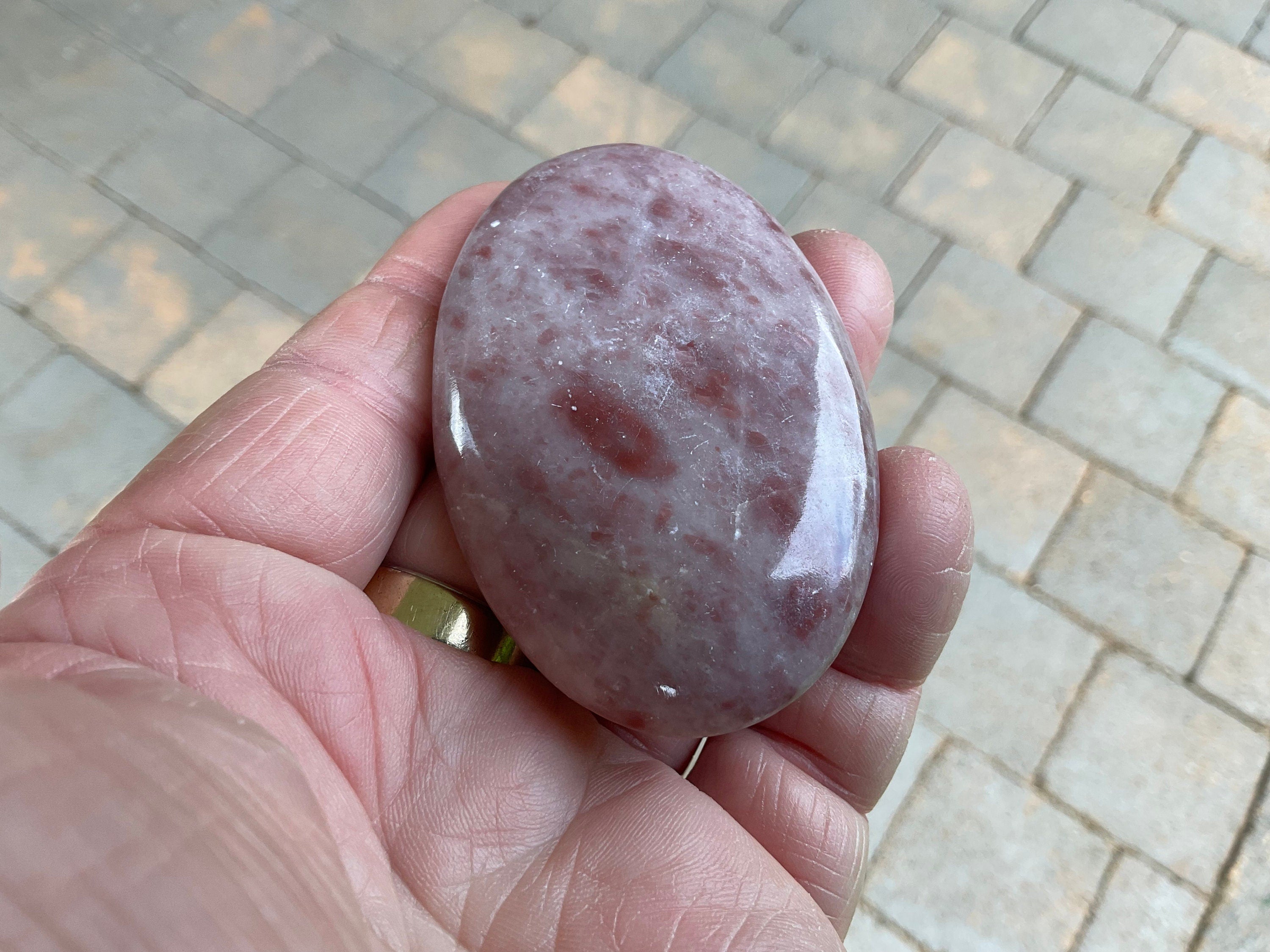 71g Pakistan Strawberry Jasper Palmstone 4B