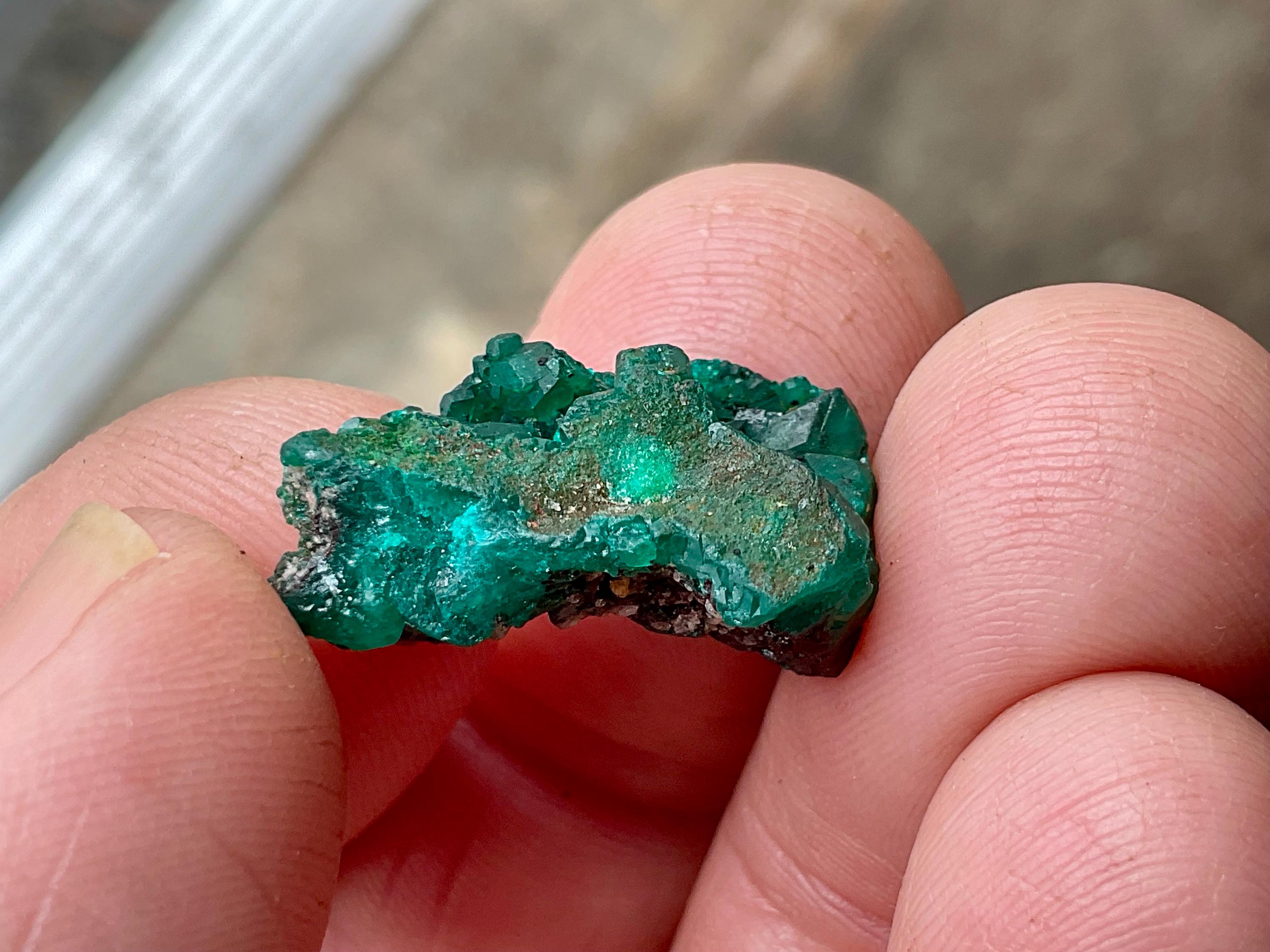 3g Congolese Dioptase Natural Specimen 2A