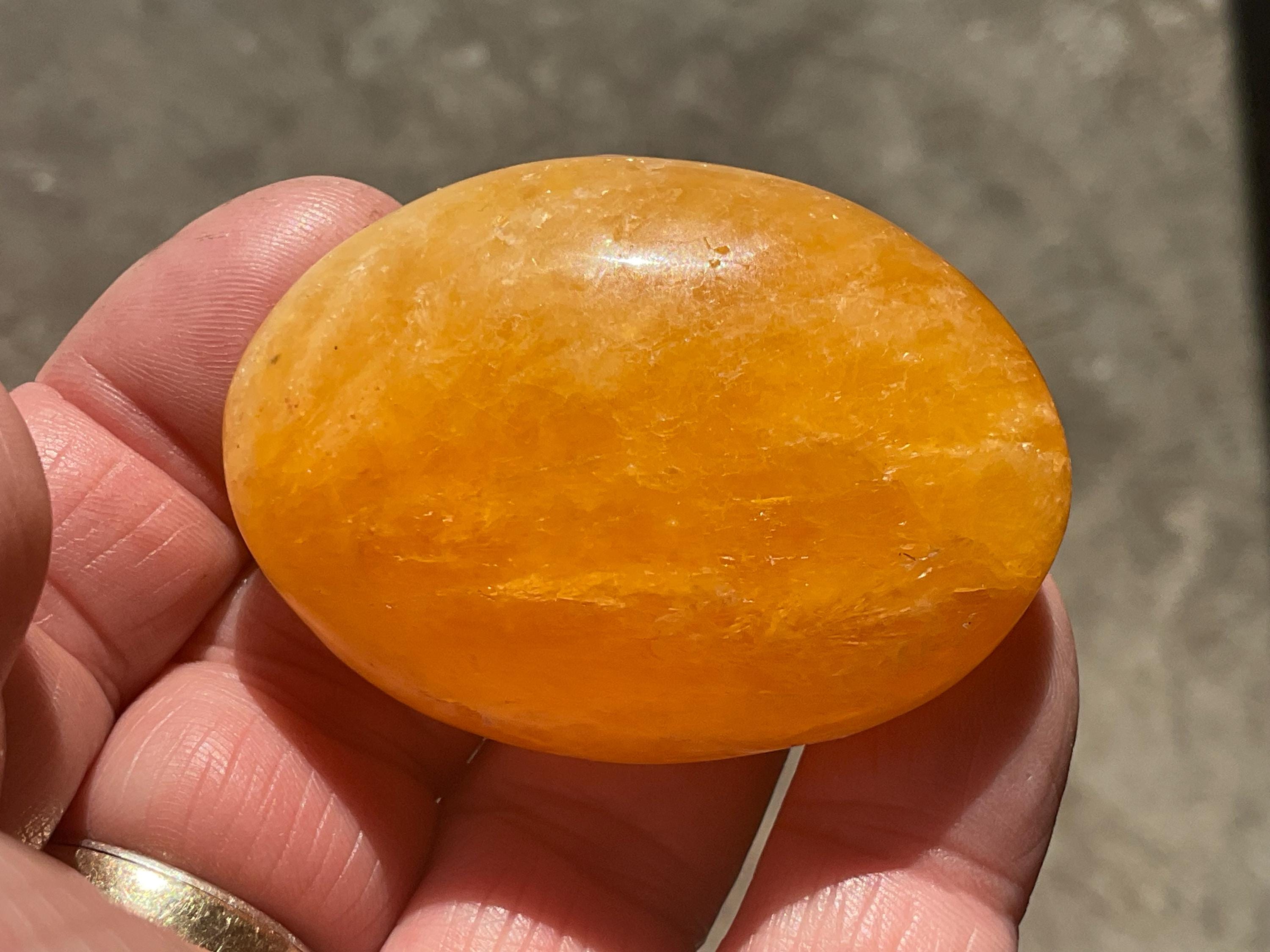 62g “Orange Fire” Calcite Palmstone 2B