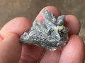 12g Botryoidal Fluorite with Valentinite on Stibnite Specimen 4B from Jiangxi, China