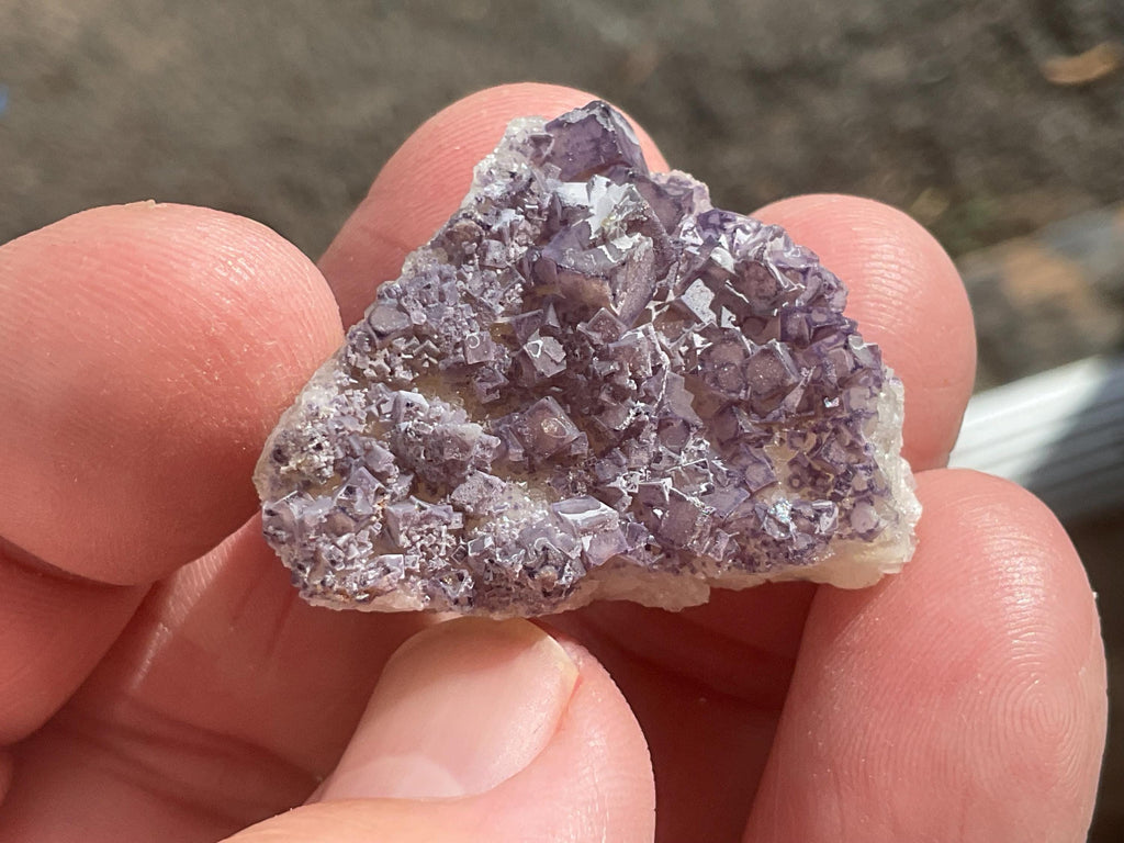 10g Lavender “QR Code” Fluorite Specimen 1B