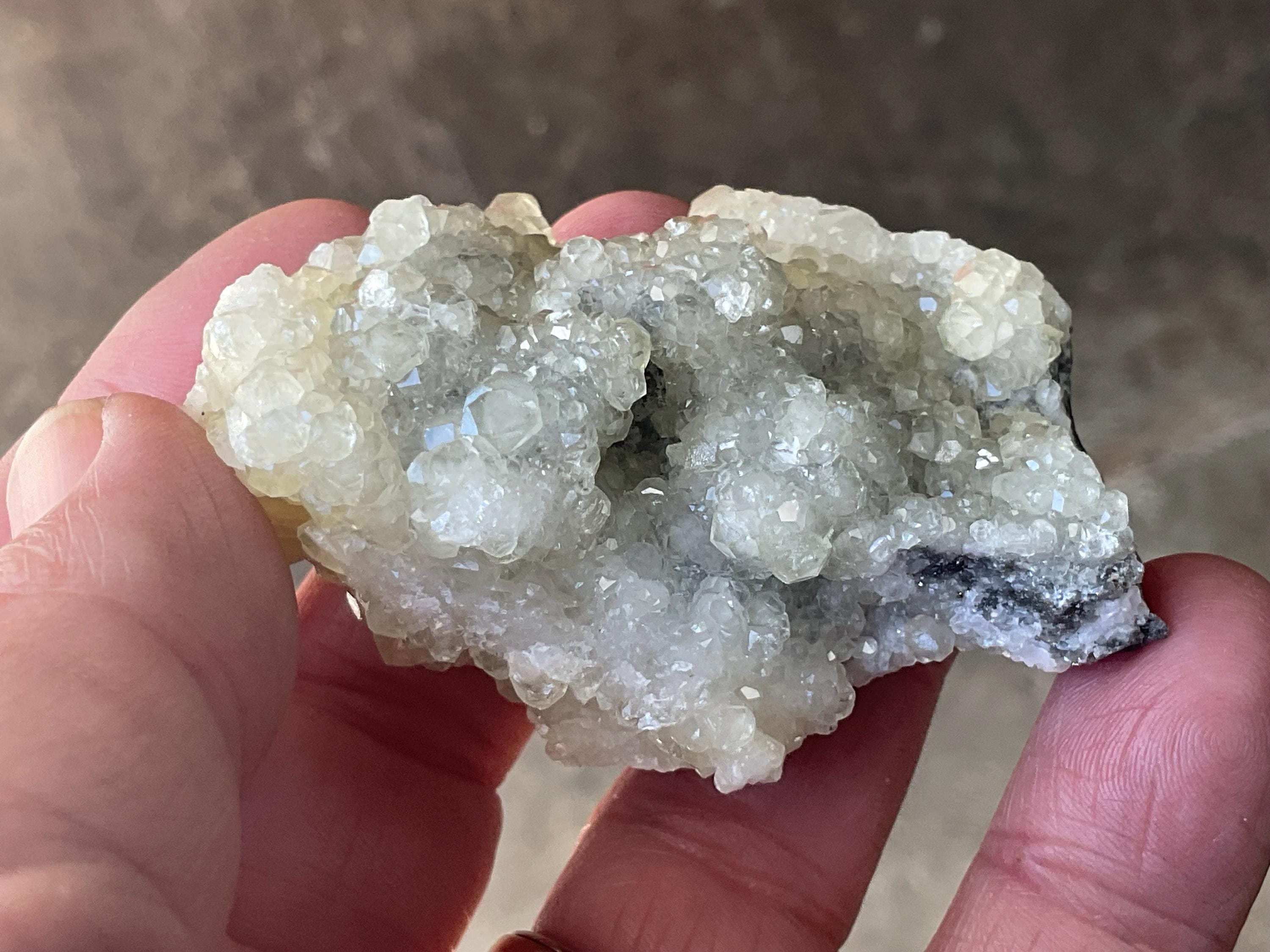 86g Yellow Botryoidal Calcite on Sphalerite Specimen 2A from Guizhou, China