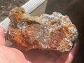 334g Hematite Stained Needle Quartz with Flourite Specimen 2C from Fujian, China
