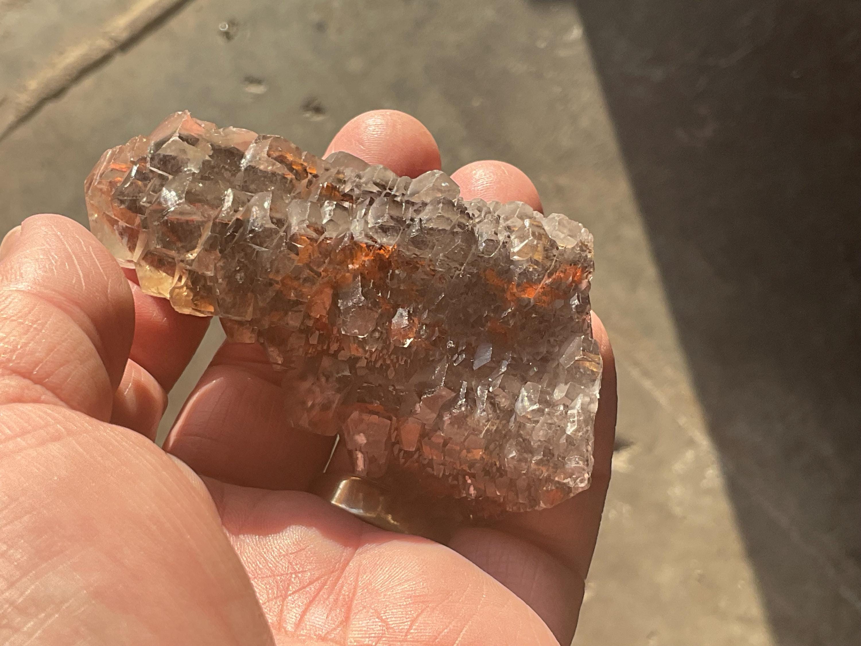102g “Red Pagoda” Calcite Specimen 8C from Hubei, China