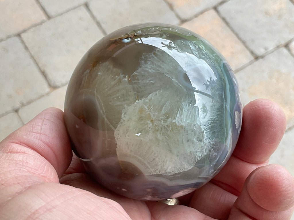 Imperfect 350g Flower Agate Sphere