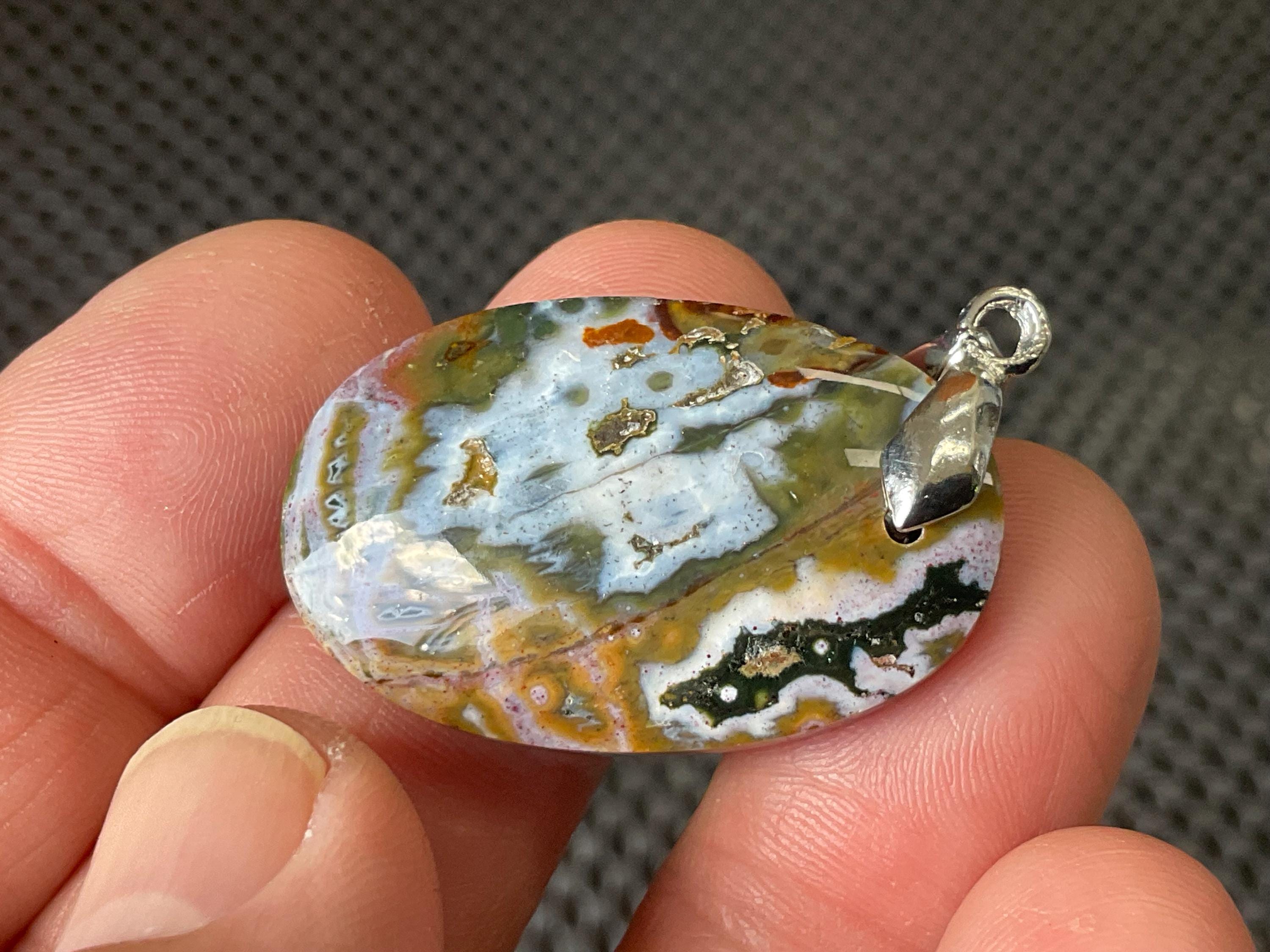 6g Ocean Jasper Pendant 1B