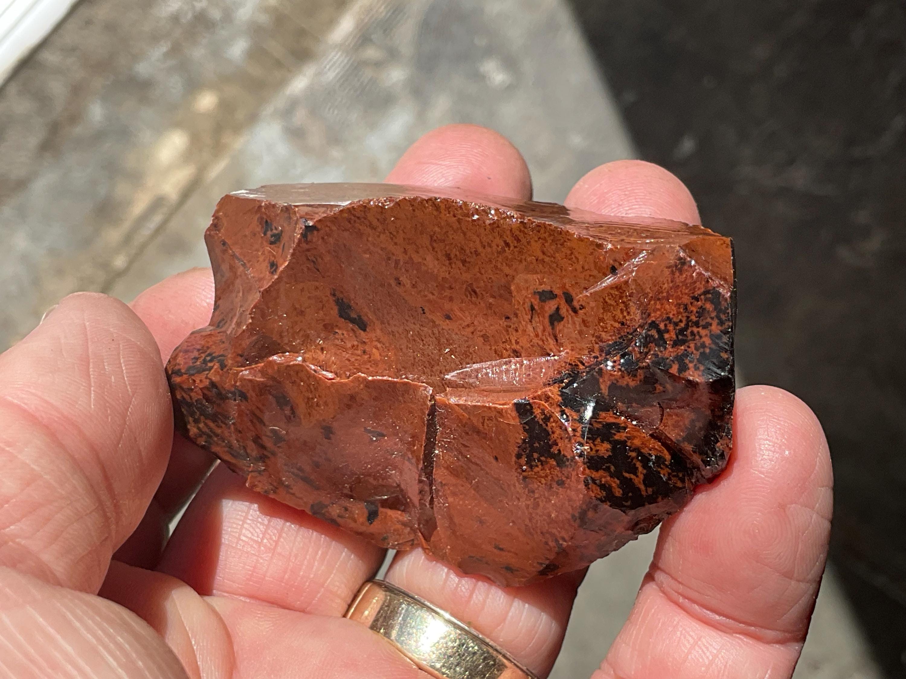 78g Mahogany Obsidian Rough Chunk 3A