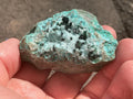 84g Libethenite, Chrysocolla, Malachite and Druzy Quartz Specimen A