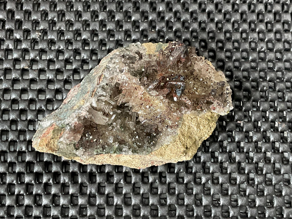 144g Quartz, Hematite and Chlorite Included Quartz Cluster C from Fujian, China