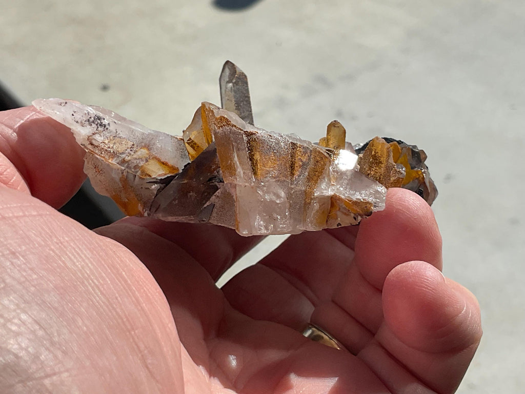 112g Specularite on Quartz Cluster 2A from Inner Mongolia