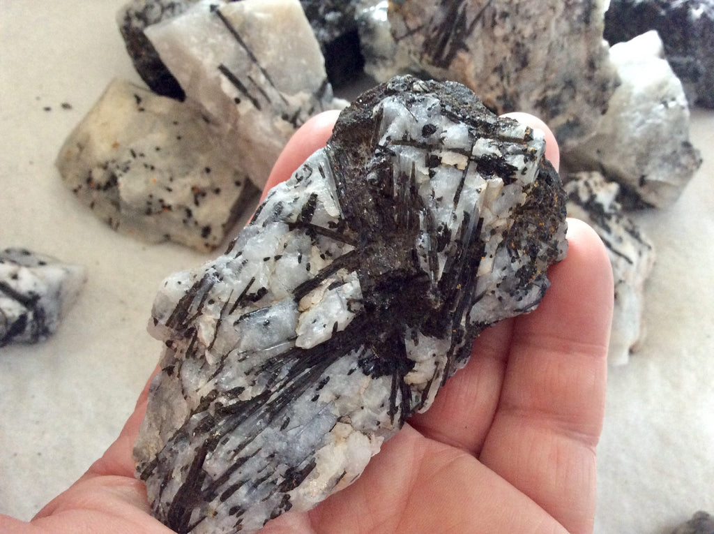 450g (3 pieces) Large Rough Australian Tourmalated Quartz Pieces