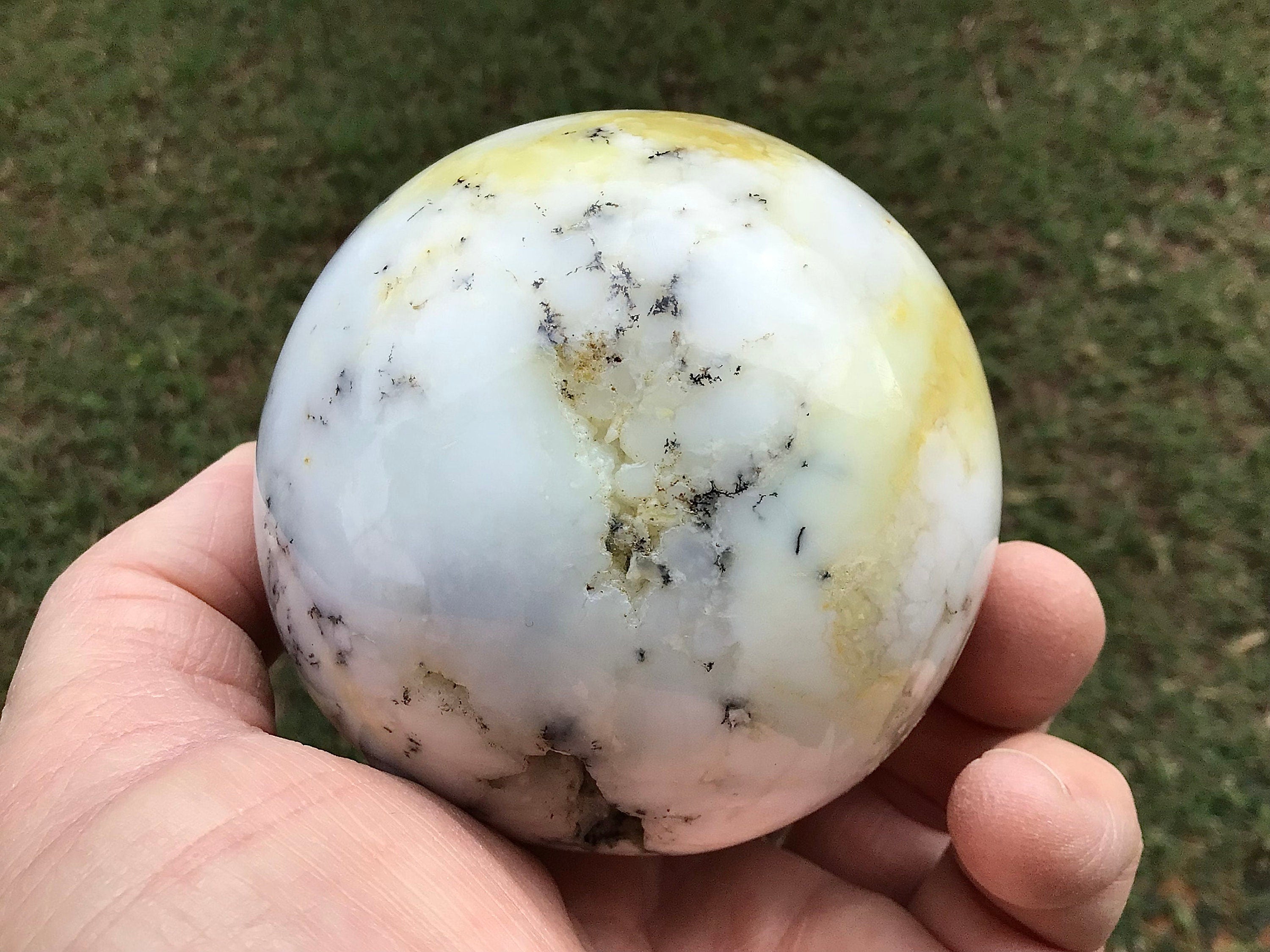 537g Dendritic Opal (Merlinite) Sphere C