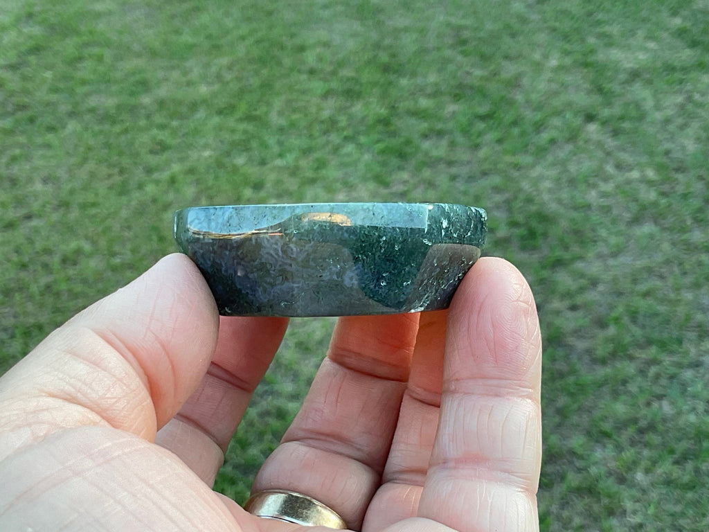 76g Moss Agate Trinket Bowl 5B