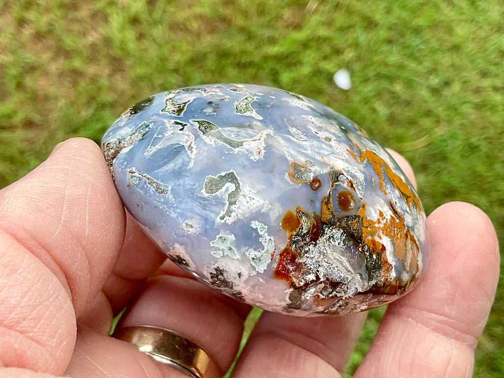 132g Ocean Jasper/Ocean Opal Palmstone 1C