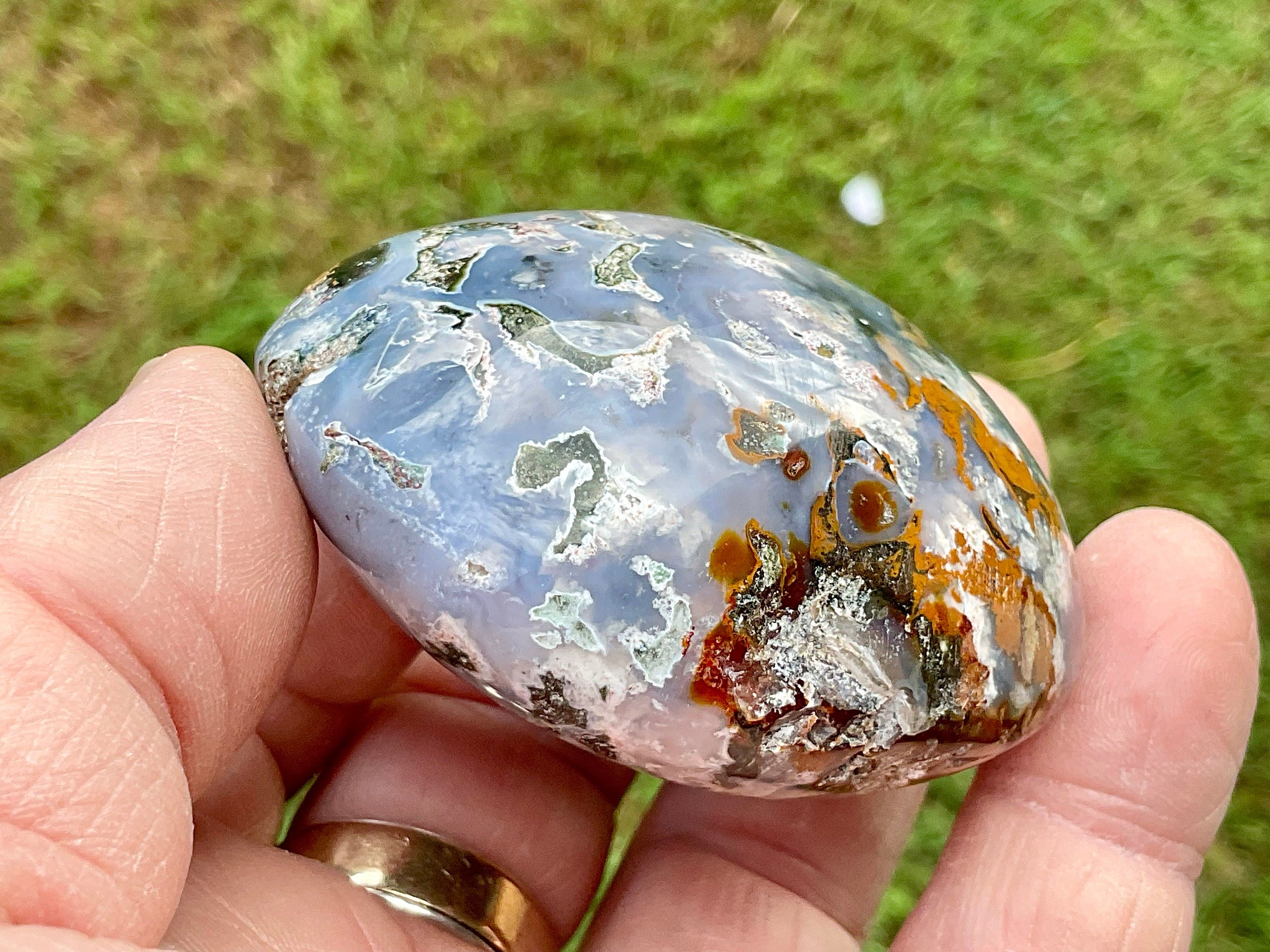 132g Ocean Jasper/Ocean Opal Palmstone 1C