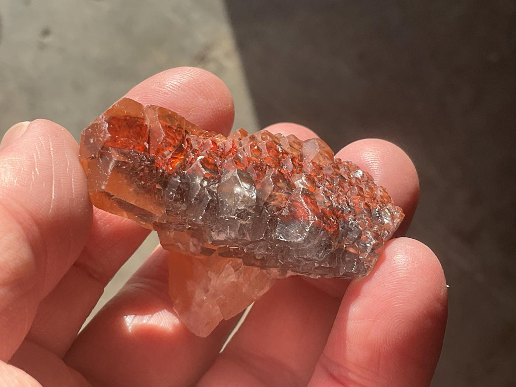 46g “Red Pagoda” Calcite Specimen 6A from Hubei, China