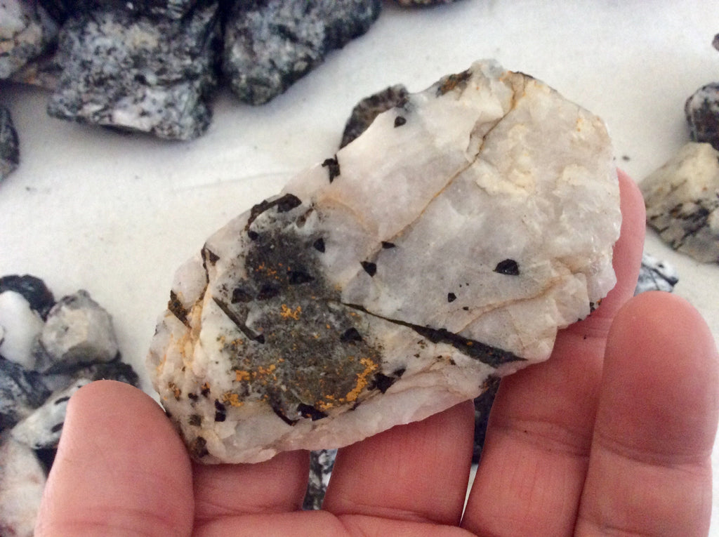 225g (3 pieces) Medium Rough Australian Tourmalated Quartz Pieces