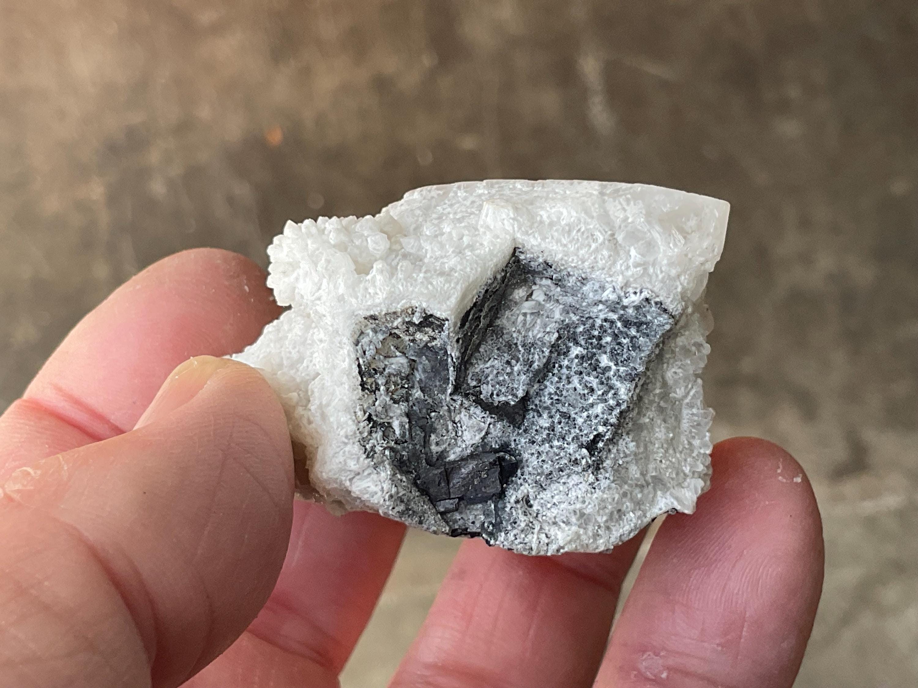 RESERVED FOR ANDREW**76g Fluorite on Candle Quartz from Inner Mongolia Specimen 1A